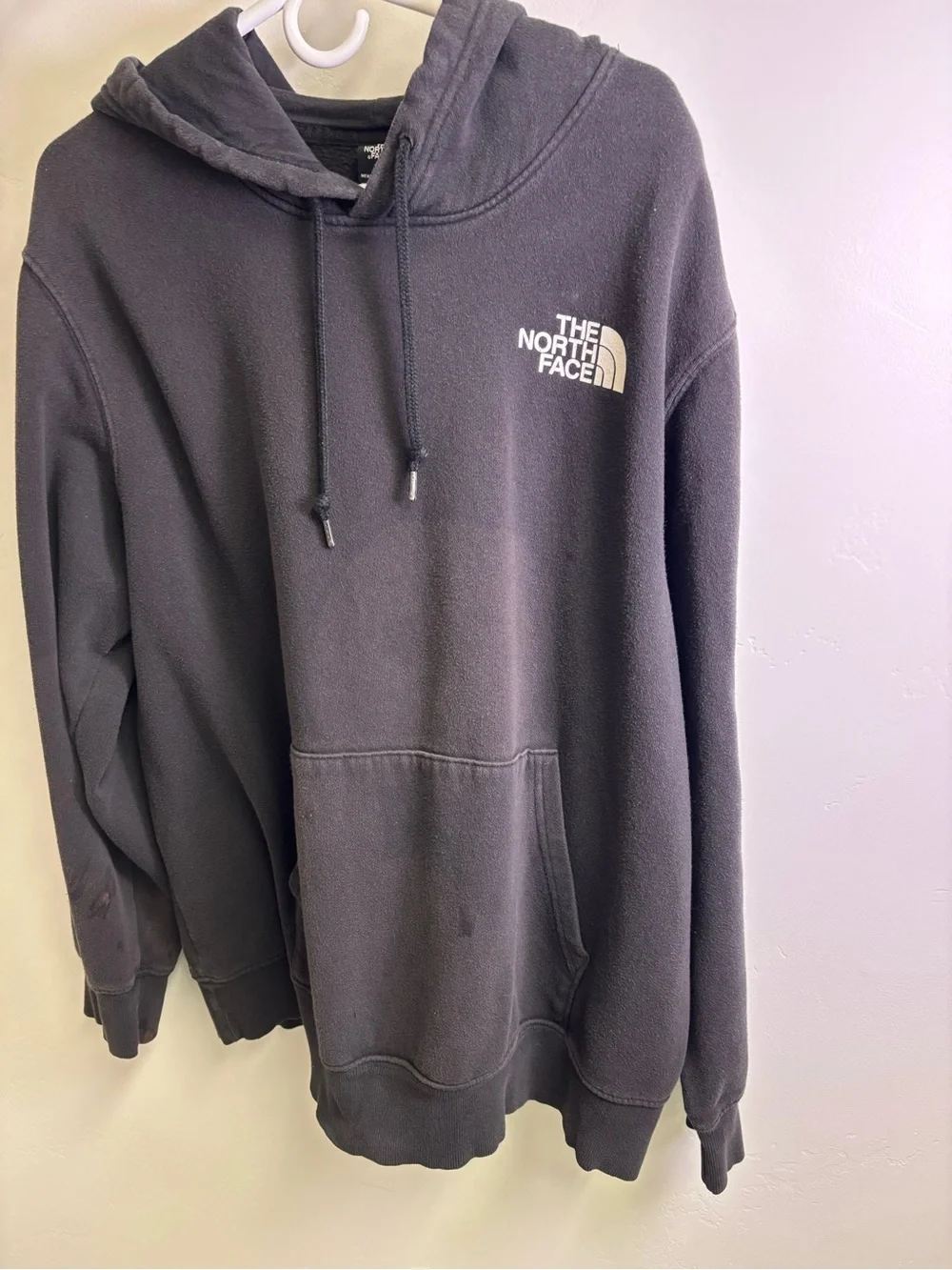 THE NORTH FACE HOODIE  MEN SIZE XXL TTL BLACK GOOD WORK HOODIE WITH FLAWS